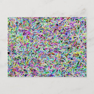 Neon Swirl Briefkaart