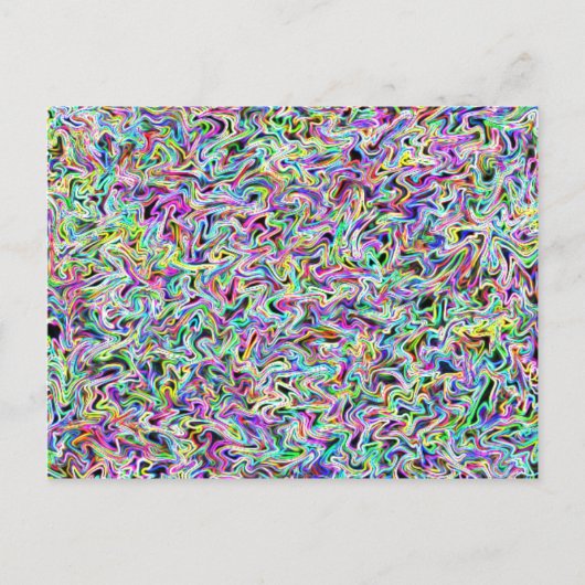 Neon Swirl Briefkaart (Voorkant)
