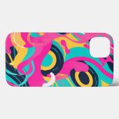 Neon Swirl Chaos - Abstracte kleurexplosie Case-Mate iPhone Case (Achterkant (horizontaal))