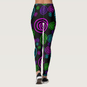 Neon Swirl-Leggings Leggings (Achterkant)