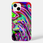 Neon Swirls Digital Art Design Case-Mate iPhone Case (Achterkant)