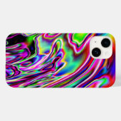 Neon Swirls Digital Art Design Case-Mate iPhone Case (Achterkant (horizontaal))