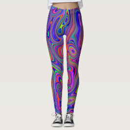 Neon Swirls Leggings