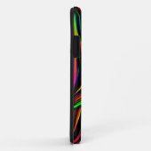 Neon Swirls Marged Black Yellow Pink Blue Case-Mate iPhone Case (Achterkant/rechts)