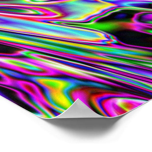 Neon Swirls Poster (Hoek)