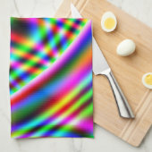 Neon Swirls Theedoek (Quarter Fold)