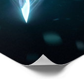 Neon Swordfish Velocity Current Poster (Hoek)