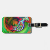 Neon Symphony Marble Bagagelabel (Voorkant horizontaal)