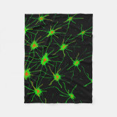 Neon Synapse Grid Fleece Blanket Deken (Voorkant)