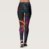 Neon Synapse – Neuro-geïnspireerde Abstracte Leggi Leggings (Achterkant)