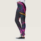 Neon Synapse – Neuro-geïnspireerde Abstracte Leggi Leggings (Links)