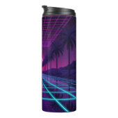 Neon Synthwave Esthetische Thermische Tumblers Thermosbeker (Geroteerd rechts)