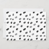 Neon T-Rex Dinosaur Verjaardagsfeestje Uitnodiging (Achterkant)