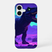 Neon T-Rex iPhone 16 Hoesje (Achterkant)