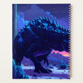 Neon T Rex Night Run Planner (Achterkant)