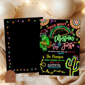 Neon Taco Over Kerst Feest Vakantie Feest Kaart