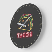 Neon Tacos-symbool en -tekst Grote Klok (Hoek)