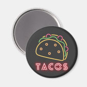 Neon Tacos-symbool Magneet (Voorkant / Achterkant)