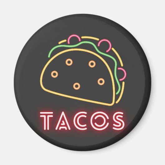Neon Tacos-symbool Magneet (Voorkant)