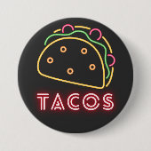 Neon Tacos Symbool & Text Button (Voorkant)