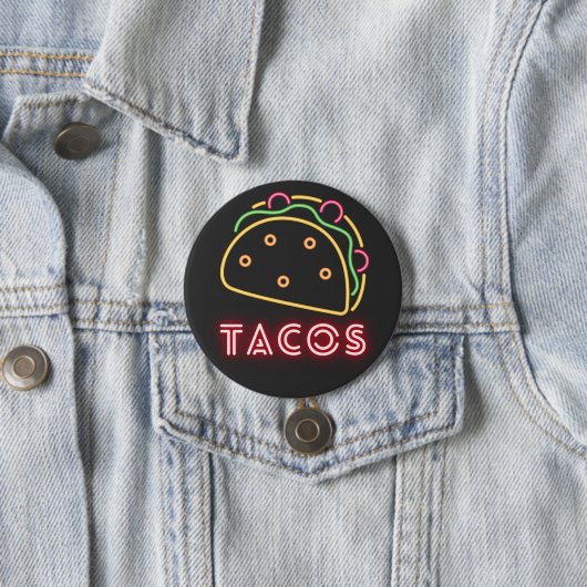 Neon Tacos Symbool & Text Button (In situ)