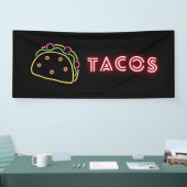 Neon Tacos-symbool Vinylbanner Spandoek (Beurs)