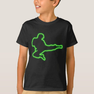 Neon Tae Kwon Do Geometric Retro Gift Idee T-shirt