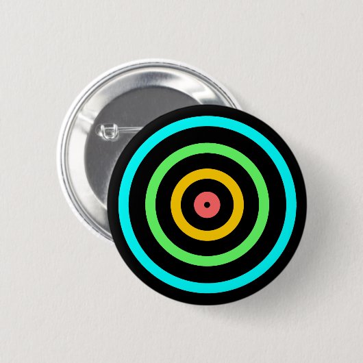 Neon Target Ronde Button 5,7 Cm (Voorkant /achterkant)