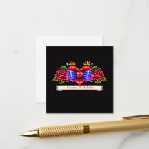Neon Tattoo Stijl hart uitnodiging Liefde