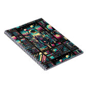 Neon Tech Odyssey Notitieboek (Rechterzijde)