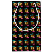 Neon-teken op baksteen voor 85ste verjaardag klein cadeauzakje (Achterkant)