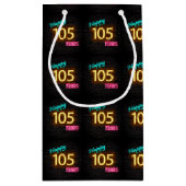 Neon-teken voor 105e verjaardag klein cadeauzakje (Achterkant)