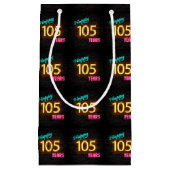 Neon-teken voor 105e verjaardag klein cadeauzakje (Voorkant)