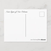 Neon tekenen van New Orleans Briefkaart (Achterkant)