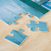 Neon Tekens bij Nacht in Tokio Japan Legpuzzel (Zijkant)