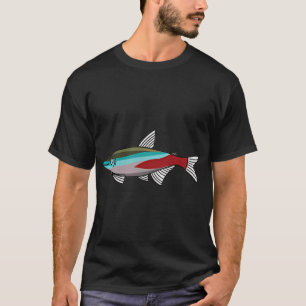 Neon tetra aquariumvis beste cadeau voor visliefhe t-shirt
