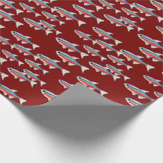 Neon Tetra Cadeaupapier (Hoek)
