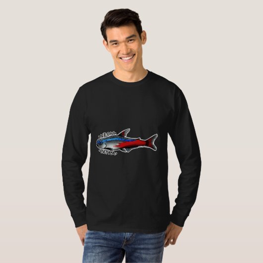Neon Tetra Fish T-shirt (Voorkant volledig)