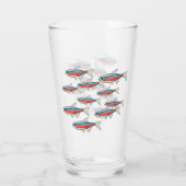 Neon Tetra Glas (Achterkant)