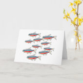Neon Tetra Kaart (Gele Bloem)