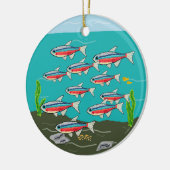 Neon Tetra Keramisch Ornament (Links)