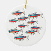 Neon Tetra Keramisch Ornament (Voorkant)