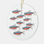 Neon Tetra Keramisch Ornament (Links)