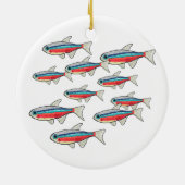 Neon Tetra Keramisch Ornament (Achterkant)