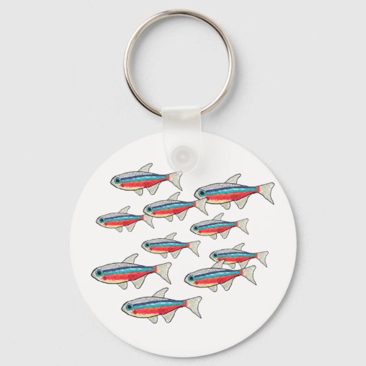 Neon Tetra Sleutelhanger (Voorkant)