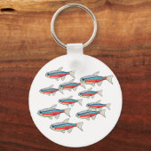 Neon Tetra Sleutelhanger (Achterkant)