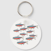 Neon Tetra Sleutelhanger (Achterkant)