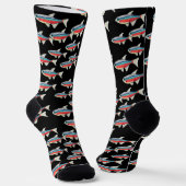Neon Tetra Sokken (Gebogen)