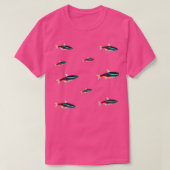 Neon Tetras School Sticker Pack Aquarium vis Keep T-shirt (Design voorkant)