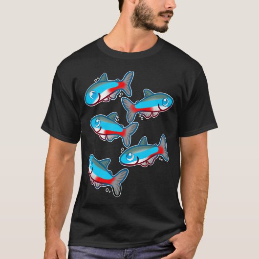 Neon Tetra's T-shirt (Voorkant)